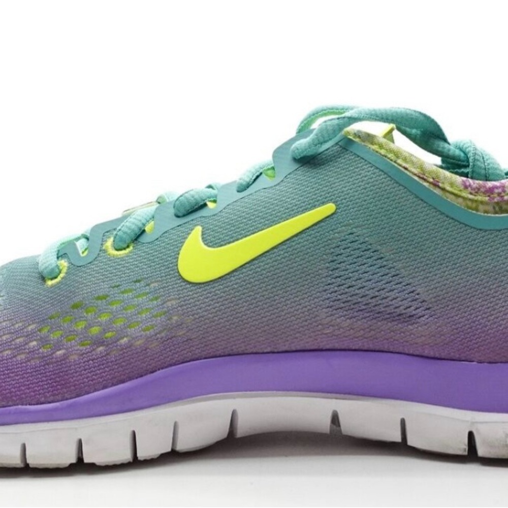 Nike Free Green and Purple